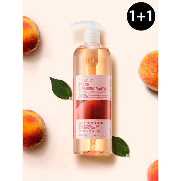 [1+1] 수아비스 꼴마도 피치 클렌징 워터 500ml X 2개