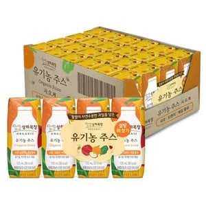 매일 상하목장 유기농주스 사과 오렌지 케일 125ml 24팩