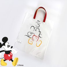 [BIEL X disney] 디즈니 미키 가죽 PV백  투명 여름 휴가 바캉스 비치백  물놀이 방수 가방