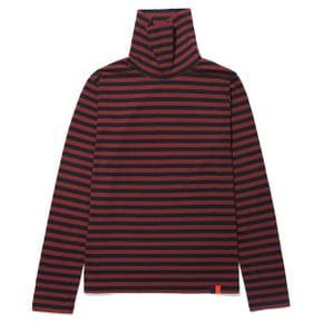 THE TURTLENECK T-SHIRT - NAVY/PINOT