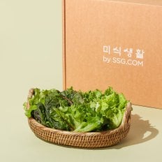 미식생활 무농약 레드 스마트팜 샐러드 박스 550g