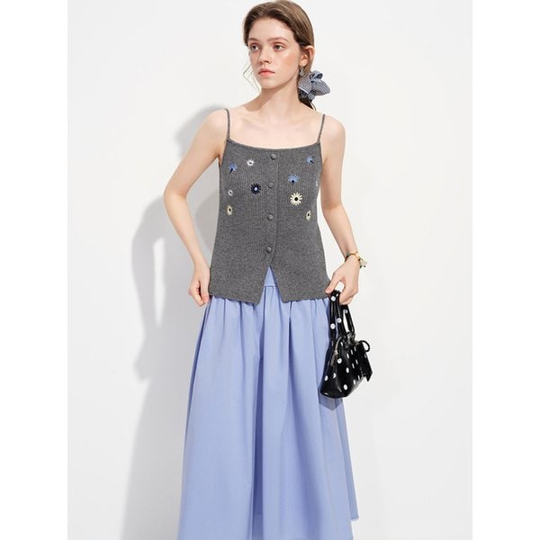 WD_Flower camisole and cardigan set