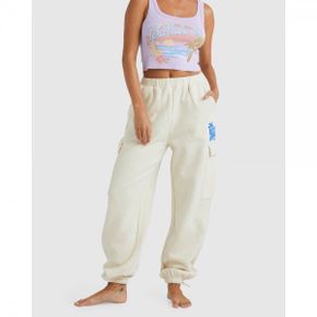 4375528 Billabong Palm Life Cargo Track Trousers For Women - WHITECAP