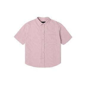 남성 시어서커 변형 쿨링 반팔 셔츠 (PINK) (HA5SS14-81)