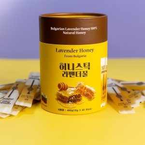 허니엘 불가리아 라벤더꿀 허니스틱 10g40포(40회분)/은은한 라벤더향
