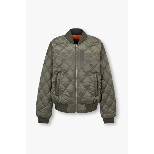 지퍼드 나일론 퀼팅 점퍼 7115420901137