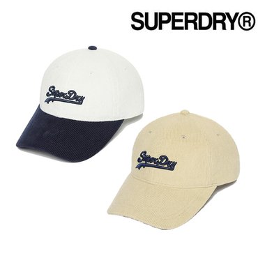 SUPERDRY 빈티지 로고 코듀로이 캡(SDUZCDO04)