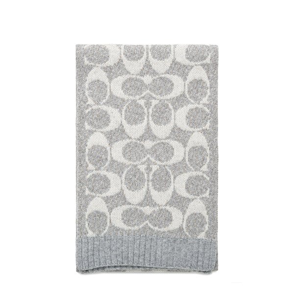 [부산점] 25FW 그레이 점보 시그니처 C 울 머플러 COWC540471 015