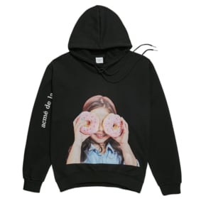 ADLV BABY FACE HOODIE BLACK DONUT 3 - 도너츠 3