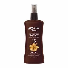 하와이안 트로픽 태닝 스프레이 오일 SPF15 Hawaiian Tropic Tanning Oil 8oz(236ml)