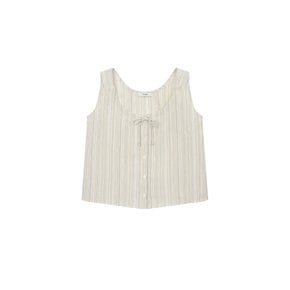 Leon Stripe Sleeveless Blouse