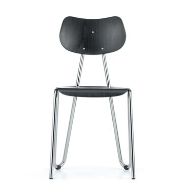 엑스투 L&C stendal Arno 417 Chair 아르노 417 체어 블랙 스테인드 비치/크롬