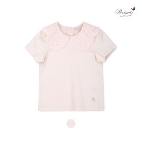 페리미츠 여아 레이스카라티셔츠 유아카라티 초등학생반팔티셔츠 (P2521T162_1)_CJ