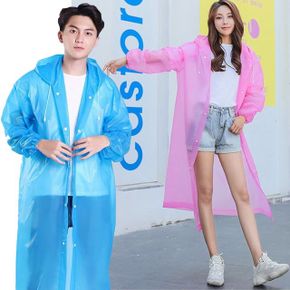 판초 우의 남자 레인코트 여성 비옷 EVA 레인코트