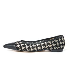 Houndstooth Stiletto Flat_Black