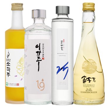  청와대 선정 전통주 모음 문배술25 이강주19 솔송주13 한산소곡주18