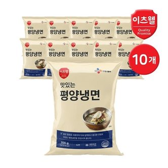  CJ프레시웨이 이츠웰 맛있는 평양냉면 (면단품) 200g 10개