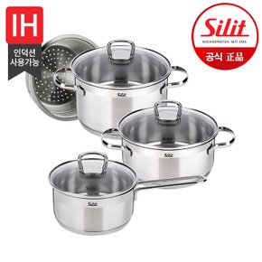 실리썸 롬바르디아 냄비 3종+찜기 (16편수+20L+20H+찜기)