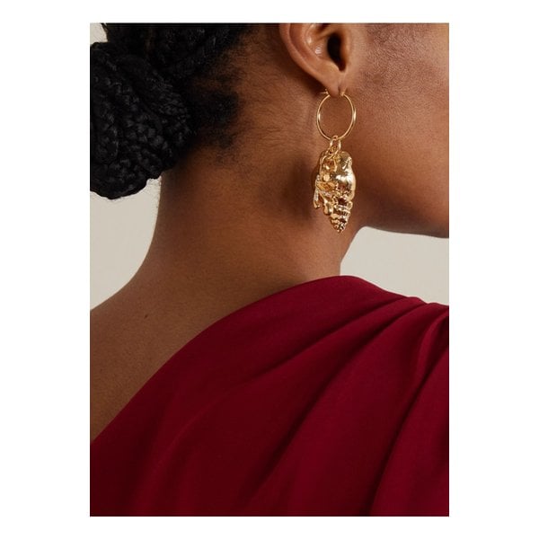 오스카 드 라 렌타 골드톤 크리스탈 후프 귀걸이 1647597355950535