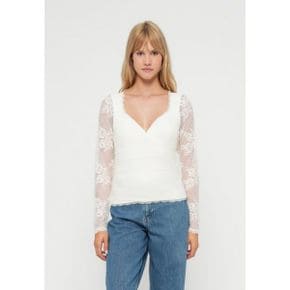 Abercrombie  Fitch 애버크롬비 앤 피치 조이 - 긴팔 상의 오프 화이트 7271227