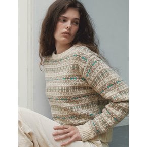 NORDIC WOOL KNIT - CREAM BEIGE