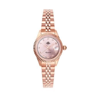  로즈몽 RS76-05MT 앤틱 터치 로즈 라운드 여성 메탈 손목 시계
