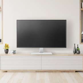 좌우 회전 높이조절 티비거치대 TS-001s 화이트 tv스탠드거치대 탁상용 브라켓 거실장 받침대