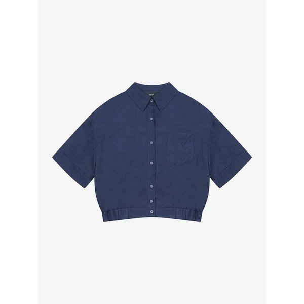 밴딩 크롭 하프 셔츠 (TKBAD2443)