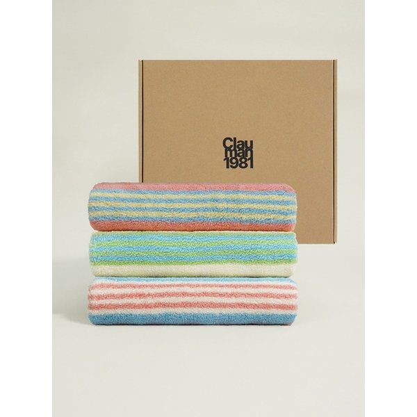 [선물패키지] 익스클루시브 에디션 타월-스트라이프 3P