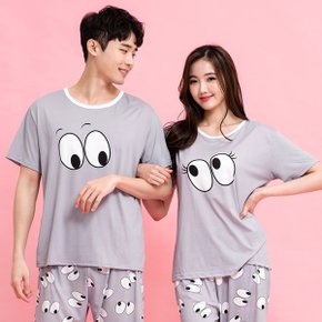 베베 커플 반팔 상하잠옷 파자마 이지웨어 홈웨어 실내복