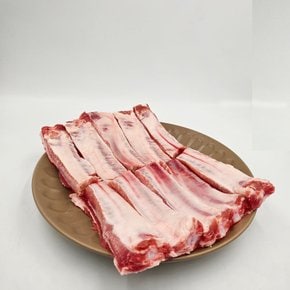 통밀먹인 돼지 등갈비 (쪽갈비) 로인립 바베큐