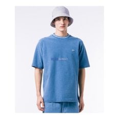 라코스테 LACOSTE 배색 골지 니트 인디고 반팔 티셔츠 남성 반팔티 3컬러 TH019J