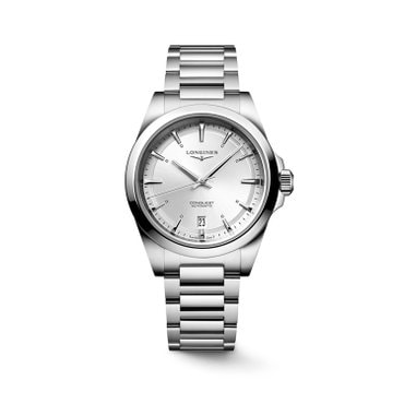론진 콘퀘스트 실버 다이얼 38MM L3.720.4.72.6