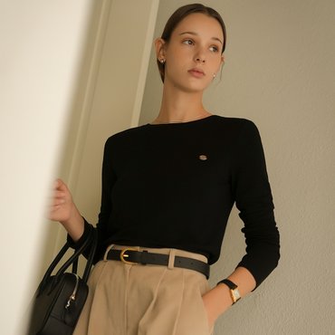 노운베러 Basic soft lyocell T-shirt_Black
