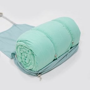 웜마스터 차박 매트 이불 침낭 퀼팅 쿠션 1300g 간편 수납