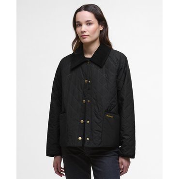 바버 25FW 여성 블랙 Anise 퀼팅 자켓 URJU5F317BK