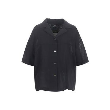 LAFEL 라펠소로브 하프 슬리브 블라우스 LNMB2370