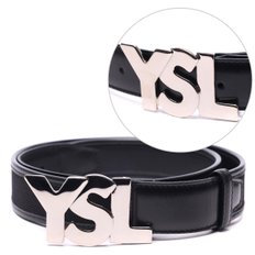 남성 YSL 로고 벨트 (285201_HB71N_1000)