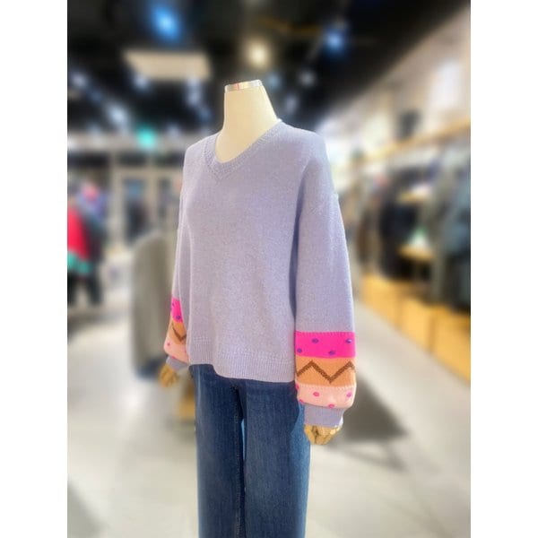 [여주점] 벌룬소매 도트 니트 (BAKPA1611)