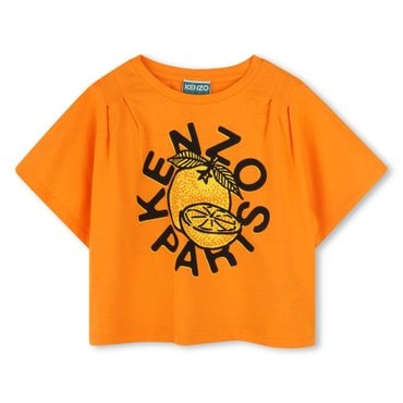 겐조키즈 FRUITS STICKERS 과일프린트 반팔 티겨츠(Z255AGT311_,오렌지)