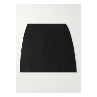  포세 앨리스 리넨 미니 스커트 블랙 1647597359664038