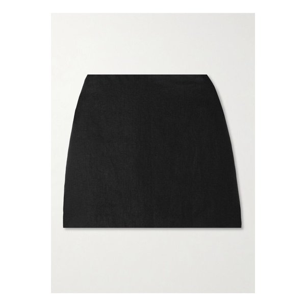 포세 앨리스 리넨 미니 스커트 블랙 1647597359664038