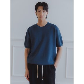 [DE LUXE] 앨빈클로 쿨 워셔블 데일리 라운드 하프 니트 DLX1210 (6 COLOR)