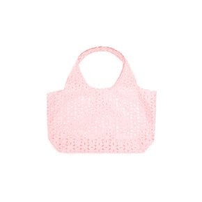 Flower jacquard shopper - LIGHT PINK