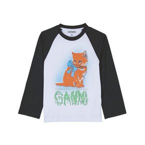 [여주점] FW25 여성 크롭 키티 티셔츠 T4341 151_SSG