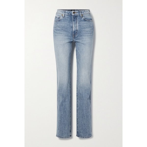 케이트 다니엘 스터드 하이 라이즈 스트레이트 진 블루 1647597289287575