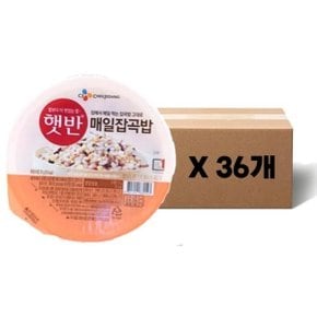 CJ제일제당 햇반 매일 잡곡밥 210g x 36개