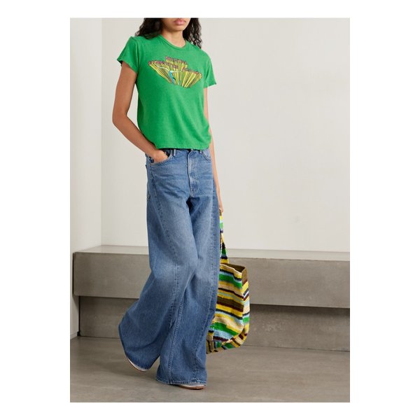 스낵스 더 레몬 트위스트 하이라이즈 와이드 진 미드 데님 46376663162900262