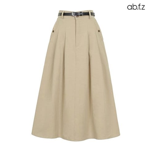 ab.f.z [ab.f.z/신상] 벨트 SET 플레어 롱스커트 (AFZ5MS37A)