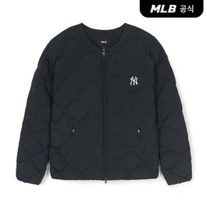 [코리아공식] 베이직 U넥 경량 숏패딩 NY (Black)